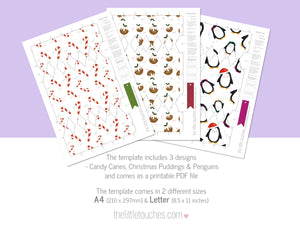 DIY Christmas Cracker Printable Templates - 3 Festive Designs