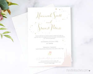 Fairytale wedding invitation template
