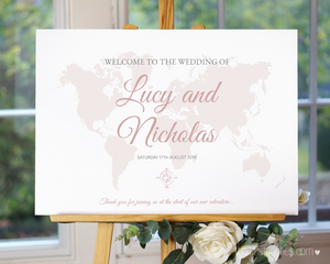 Where in the World Printable Welcome Sign